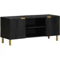 vidaXL Armoire TV noire 105x33x46 cm Bois composite