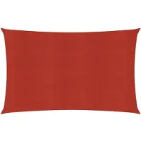 vidaXL Voile d'ombrage 160 g/m² Rouge 2x4 m PEHD