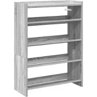 vidaXL Étagère à chaussures sonoma gris 60x25x81 cm bois d'ingénierie