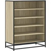 vidaXL Armoire à chaussures chêne sonoma bois d'ingénierie et métal
