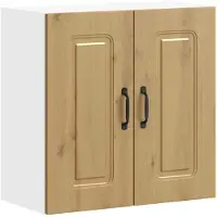 vidaXL Armoire de cuisine suspendue Kalmar Chêne Artisan Matériau dérivé du bois