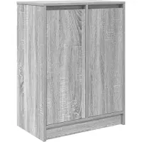 vidaXL Armoire à chaussures sonoma gris 57x34x76 cm bois d'ingénierie