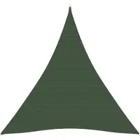 vidaXL Voile d'ombrage 160 g/m² Vert foncé 5x6x6 m PEHD