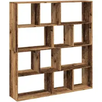 vidaXL Bibliothèque vieux bois 132x29x141,5 cm bois d'ingénierie