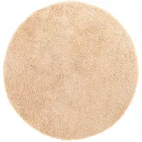 vidaXL Tapis shaggy à poils longs NAVARRA beige 160x160 cm polyester