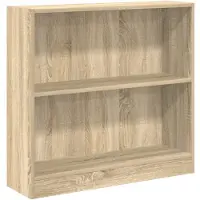 vidaXL Bibliothèque chêne sonoma 80x24x75 cm bois d'ingénierie