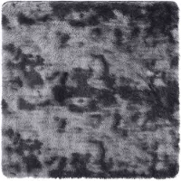 vidaXL Tapis shaggy à poils longs NAVARRA gris foncé 120x120 cm
