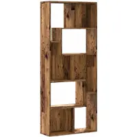 vidaXL Bibliothèque vieux bois 67x24x161 cm bois d'ingénierie
