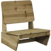 vidaXL Chaise de jardin 60x64x70,5 cm Bois de pin imprégné