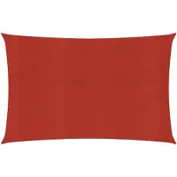vidaXL Voile d'ombrage 160 g/m² Rouge 4x5 m PEHD