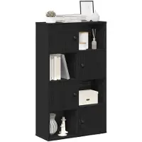 vidaXL Bibliothèque chêne noir 60x24x101,5 cm bois d'ingénierie