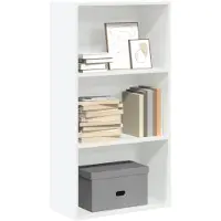 vidaXL Bibliothèque blanc 60x30x114 cm bois d'ingénierie