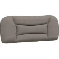 vidaXL Coussin de tête de lit "Hvar" Taupe 100 cm Tissu