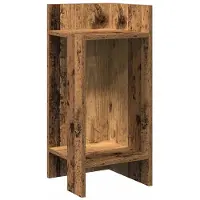 vidaXL Table d'appoint avec étagère vieux bois 25,5x27x60 cm