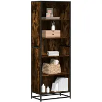vidaXL Bibliothèque chêne fumé 60x35x170,5 cm bois d'ingénierie