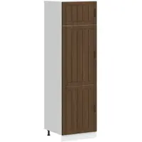 vidaXL Armoire de cuisine Lucca brun imitation chêne Matériau dérivé du bois