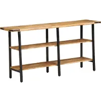 vidaXL Table console 140x35x70 cm bois de manguier massif