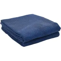 vidaXL Tapis de tente bleu 4x2 m