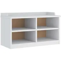 vidaXL Banc de couloir SANDNES blanc 87x40x50 cm bois de pin massif