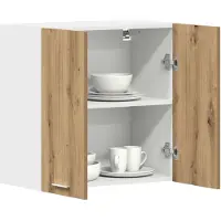 vidaXL Armoire murale de cuisine Lyon Chêne Artisan 60x31x60 cm Bois composite