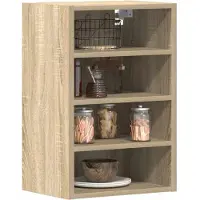 vidaXL Armoire suspendue Riga Chêne Sonoma 40x29,5x60 cm Matériau dérivé du bois