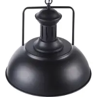Teamson Home Lampe Suspendue Piastra Suspension Lustre Noir Vn-L00035-Eu