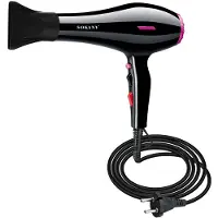 SOKANY , sèche-cheveux 2400 W avec air chaud/froid et embout de coiffage, noir