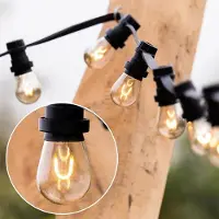 PrikkabelLED Kit guirlande guinguette, ampoules LED filament en U 1W, dimmables
