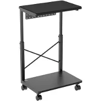 NanoRS CPU Trolley Stand with Shelf 80kg max Adjustable Height 550850mm RS430, Chariot pour notebook, Noir