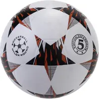 Engelhardt Football de rue en caoutchouc | taille 5 | rouge-blanc