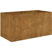 vidaXL Jardinière 80x40x40 cm acier corten