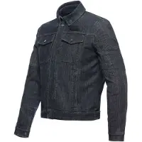 Dainese Veste textile de moto Denim Tex, bleu foncé, taille 60