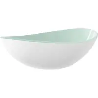 vidaXL WASHBAIN 54.5X35X15.5 CM Härtetes Glas weiß