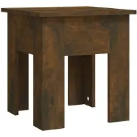 vidaXL Table basse chêne fumé 40x40x42 cm bois composite
