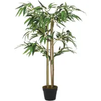 vidaXL Bambou artificiel 380 feuilles 80 cm vert