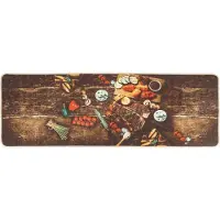 vidaXL Tapis de cuisine multicolore 60x180 cm lavable antidérapant