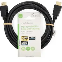 Nedis Câble HDMI - - Haute vitesse - 4K - Ethernet - Noir