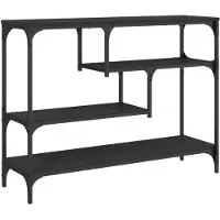 vidaXL Table console noir 100x30x75 cm bois d'ingénierie