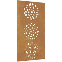 vidaXL Décoration murale de jardin 105x55 cm Design de feuilles en acier corten