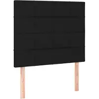 vidaXL Têtes de lit 2 pcs. noir 90x5x78/88 cm Tissu