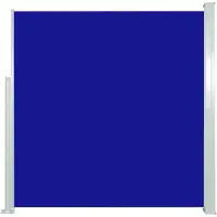 vidaXL Marquise latérale extensible 140x300 cm Bleu