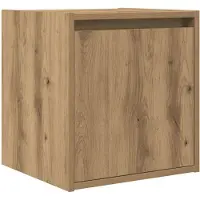 vidaXL Table de chevet murale chêne artisanal 38x34x40 cm