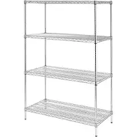 Vogue Étagère de rangement en fil d'acier avec étagères réglables 1220 x 1840 x 610 mm