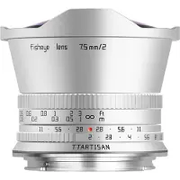TTArtisan Objectif APS-C 7,5 mm F/2.0 à monture Canon RF argenté
