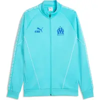 Puma Veste de sport 'Olympique de Marseille King Anthem' bleu marine / aqua