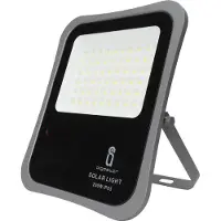 Aigostar Projecteur à LED avec panneau solaire 300W 6500K blanc froid Projecteur IP65 étanche Lampe de jardin extérieure