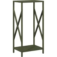 vidaXL Étagère à bois de chauffage vert olive 34x25x70 cm Acier laminé à froid