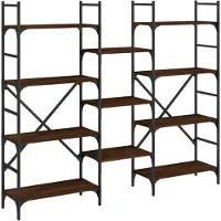 vidaXL Bibliothèque chêne marron 160x28,5x136,5 cm bois d'ingénierie