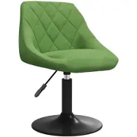 vidaXL Chaise de salle à manger vert clair velours