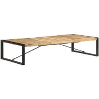 vidaXL Table basse 180x90x40 cm Bois de manguier rugueux